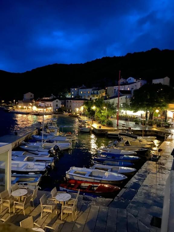 Valun waterfront in the evening